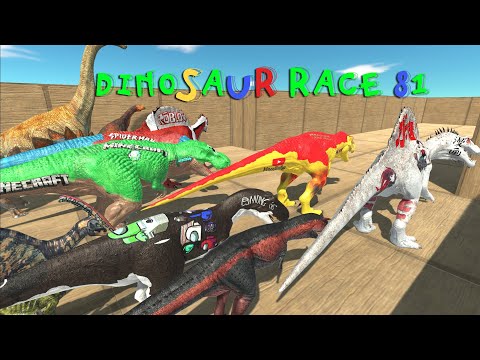 DINOSAUR RACE 81| IRON-MAN T-REX - Animal Revolt Battle Simulator