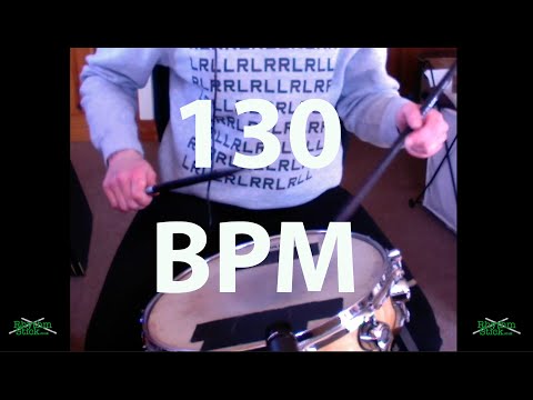 Snare drum-along video,135 BPM in 6/12 time