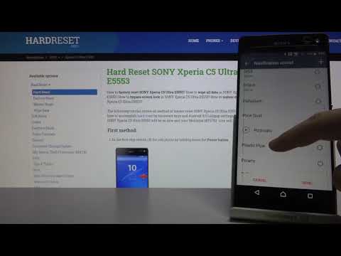 SONY Xperia C5 – Check & Choose Notification Tones from Whole List