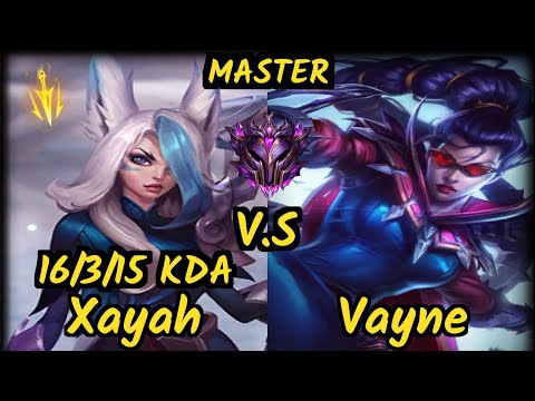 Chrisberg (XAYAH) vs VAYNE - 16/3/15 KDA BOTTOM ADC GAMEPLAY - EUW Ranked MASTER
