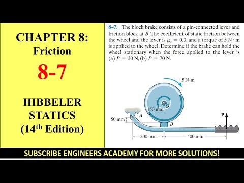 8-7 Friction | Chapter 8 | Hibbeler Statics  14th ed | Engineers Academy