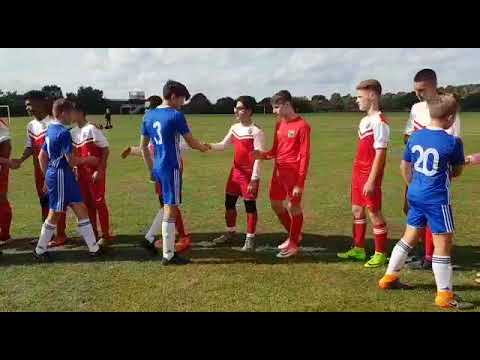 U15 before their victory against Hertford Town