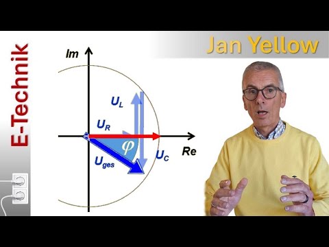 Rezept: Spannungen und Phasenverschiebung einer Reihenschaltung berechnen (Wechselstrom 04)