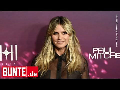Transparent & ohne BH: Heidi Klum zieht im gewagten Look alle Blicke auf sich