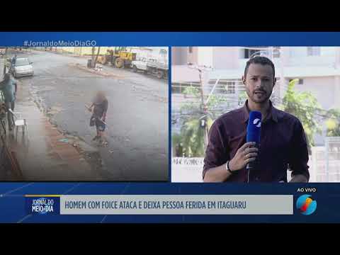 Homem é detido após ataque com foice em Itaguaru