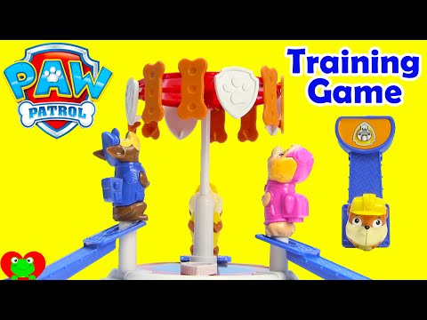 Paw Patrol Pups In Training Game with Chase, Rubble, and Skye Video