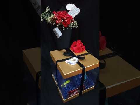 surprise gift box | chocolates box| roses bouquet
