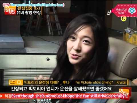 [HeartfxSubs] 090915 YTN Star News Making of LA chA TA MV - f(x) (en)