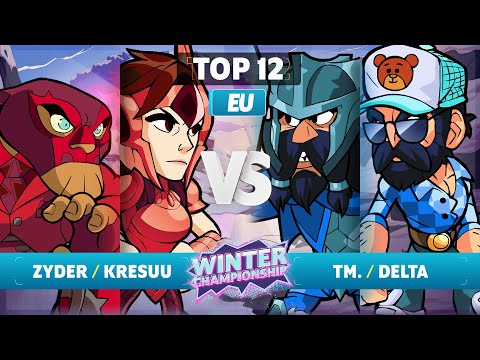 zyder & Kresuu vs. TM. & Delta - Top 12 - EU - Brawlhalla Winter Championship 2023