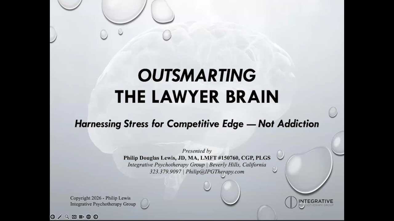 Outsmarting the Lawyer Brain (Competence Self-Study MCLE)