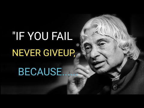 Failure is Not The End Of Life || Failure Means ||  APJ Failure Motivational quotes