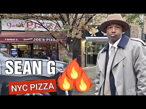 SEAN G ||  SLICE OF PIZZA WITH PARMESAN CHEESE, SALT & PEPPER at JOE'S PIZZA IN N.Y.C. 