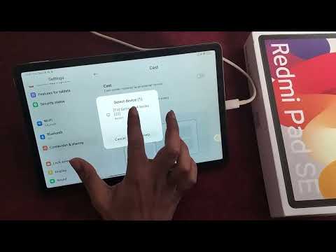 How to connect screen mirroring in Redmi Pad SE || Redmi Pad me screen mirroring use kaise kare