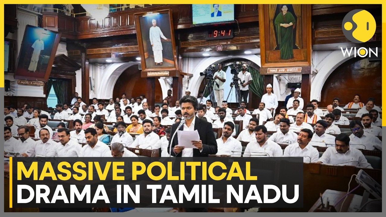Uproar In Tamil Nadu Assembly Over Vijay's Speech Targeting DMK | WION News