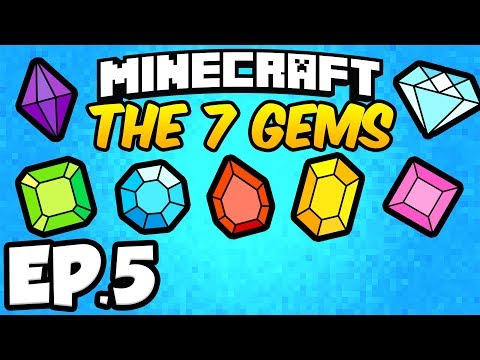 Minecraft: The Seven Gems Ep.5 - ZOMBIE TOWN, WITCH TOWER, & SAND VILLAGE! (Minecraft Adventure Map)