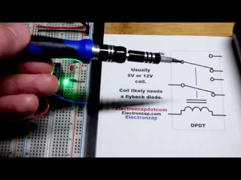 Quick DPDT relay component introduction and demonstration