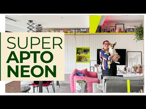 APTO COM DECOR NEON - NOVA FORMA DE TER COR EM CASA - SUPER DIFERENTE - ELA OUSOU E ACERTOU!