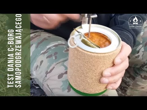 C-BORG test jedzenia samo-podgrzewającego.