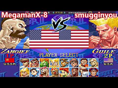 Super Street Fighter II X: Grand Master Challenge - MegamanX-8 vs smugginyou FT10