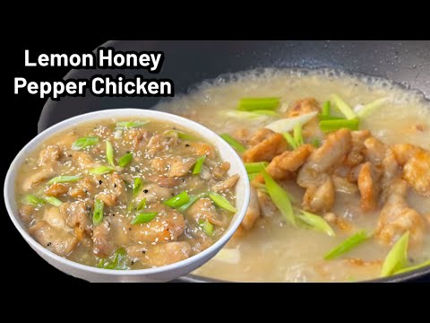 10 Minutes Healthy Lemon honey chicken - The Best Chinese Recipe 🙂
