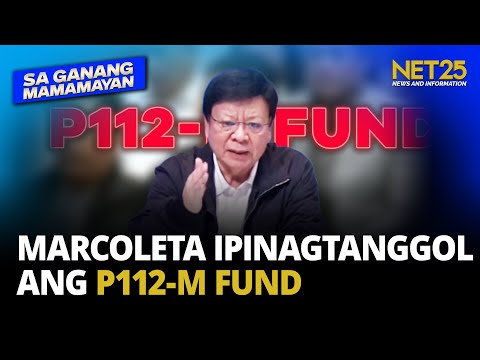 Sen. Marcoleta ipinaliwanag ang P112-M campaign fund