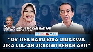 [FULL] Pakar: Jaksa Harus Buktikan Dulu Ijazah Jokowi Asli Sebelum Dakwa dr Tifa Fitnah Eks Presiden