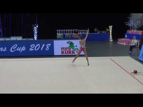 Polina Murashko EST junior 2004A clubs Christmas Cup 2018