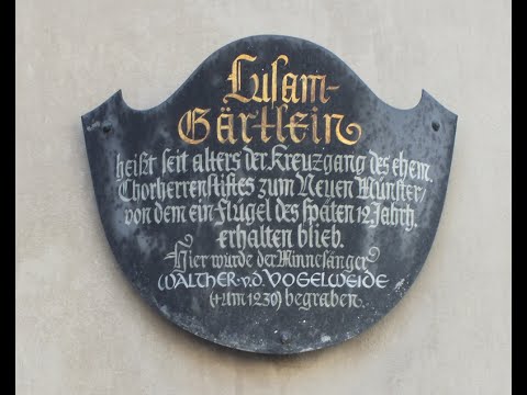 Lusamgärtchen in Würzburg - Walther von der Vogelweide