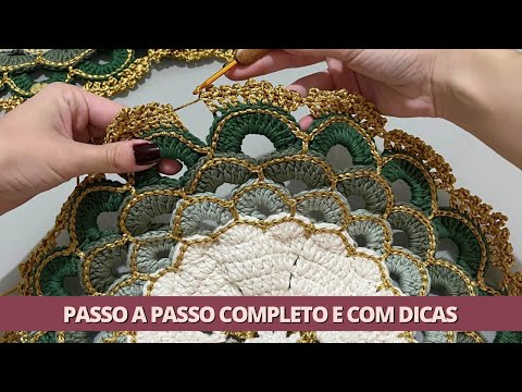 PASSO A PASSO SOUSPLAT TURCO LUXO COM FIO AMIGURUMI | PASSO A PASSO SOUSPLAT DE CROCHÊ LUXO