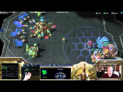 MCanning vs Agaard PvZ, literally pulling 20 probes to join the army for 5 minutes, EPIC game
