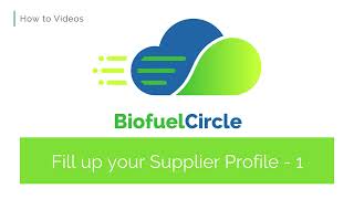 Filling up your Supplier Profile part -1