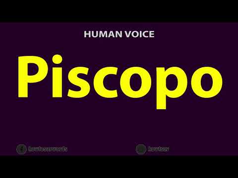 How to Pronounce Piscopo