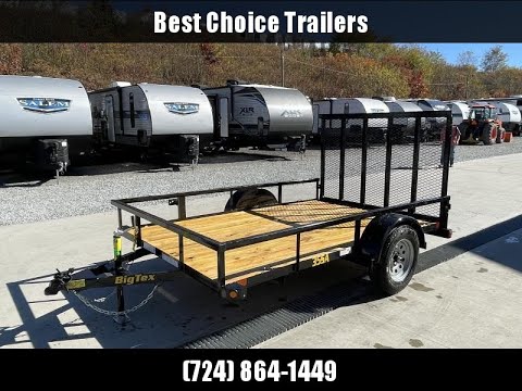 2023 Big Tex Trailers 30SA 5"x10' Tube Top Landscape Utility Trailer 2995# GVW