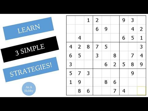 How to Solve Sudoku Puzzles - Sudoku Beginner Tutorial #1