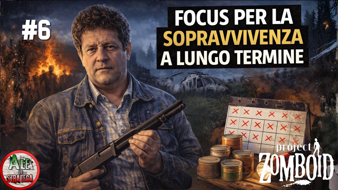 FOCUS PER LA SOPRAVVIVENZA A LUNGO TERMINE || PROJECT ZOMBOID tutorial ITA || #6
