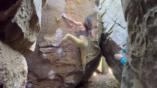 Video thumbnail of A face in the crowd, V7. Stone Fort, LRC/Little Rock City