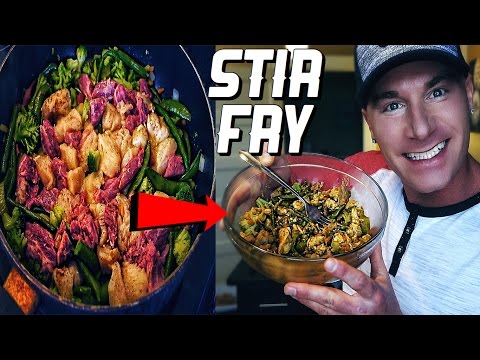 Steak & Chicken Stir Fry | How To Meal Prep | Keto Recipe