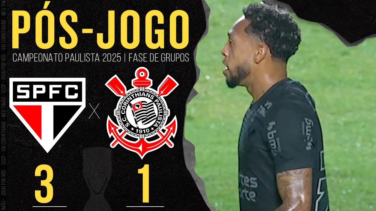 SÃO PAULO X CORINTHIANS 🔴 AO VIVO | PRÉ-JOGO E NARRAÇÃO | FASE DE GRUPOS | PAULISTÃO 2025