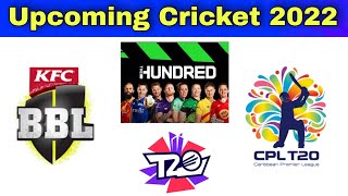 Crictalks - Upcoming Cricket Match 2022 | Schedule | The Hundred | TNPL | CPL | T20 World Cup | BBL