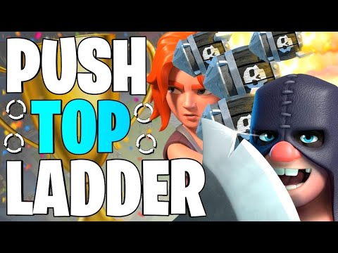 TOP LADDER PUSH W/ HOG EXENADO - Clash Royale