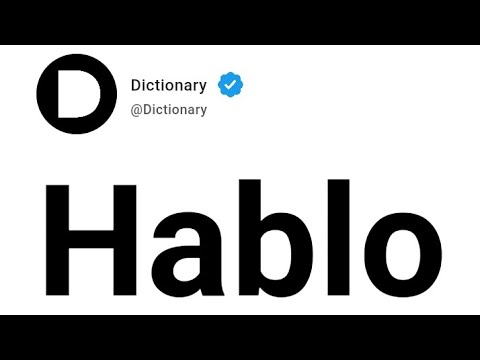 Hablo Meaning In English
