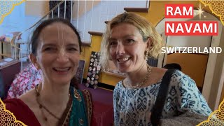 FOREIGNERS CELEBRATE RAM NAVAMI in ISKCON Zurich 🚩 #ramnavami #sanatandharma