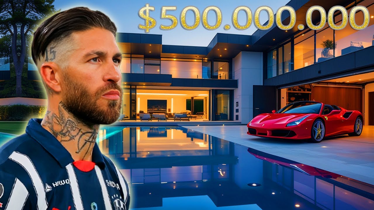 La LUJOSA VIDA de SERGIO RAMOS en MEXICO 2025 | Mansiones, coches, fortuna, lujos