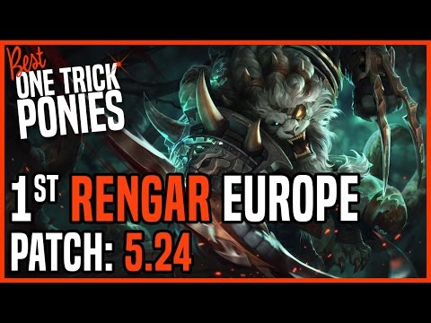 Best Rengar Jungle OTP - Ranked Master EUW Patch 5.24 - 12/26/15