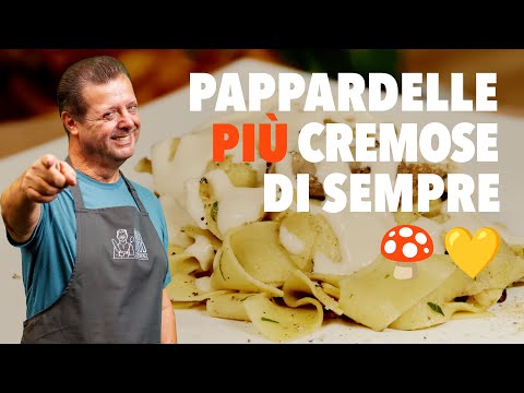 PAPPARDELLE AI FUNGHI MISTI CON CREMA DI PARMIGIANO | Ricetta cremosa e irresistibile! ✨