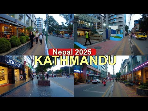 🇳🇵Kathmandu City MODERN and New DEVELOPED Looks 2025 Evening Hour Walking Tour Nepal [4K🇳🇵]