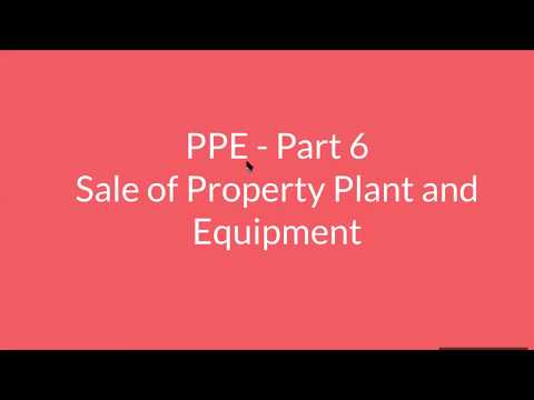 YouTube video about: When selling property plant and equipment for cash?