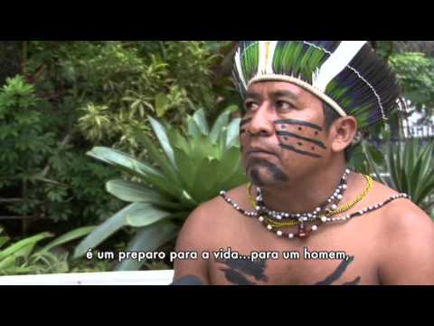 Ritual xamânico Xondaro no Museu do Índio - 2013