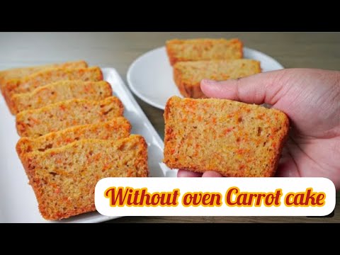 Carrot cake without oven | Winter special cake | Fatima Majeed #cakes