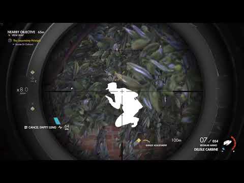 Sniper Elite 4 hard stealth DLC mission Deathstorm 2 Infiltration 2/4